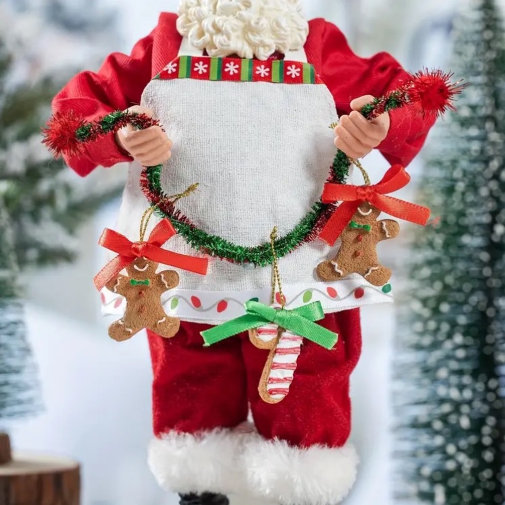 Santa Baking Gingerbread Christmas Decor - Picture 5 of 5